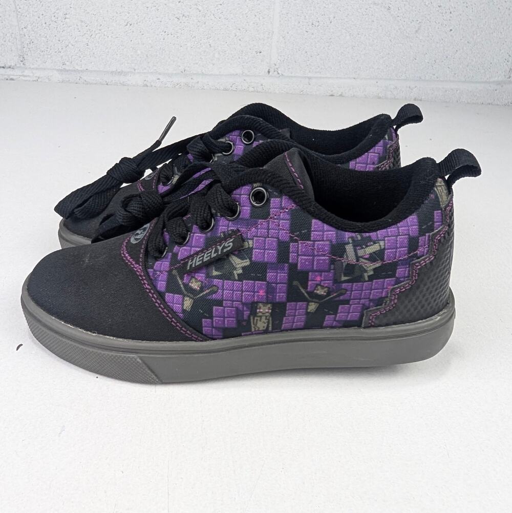 Heely's X Minecraft Pro 20 Black & Purple Sneakers - Youth 1